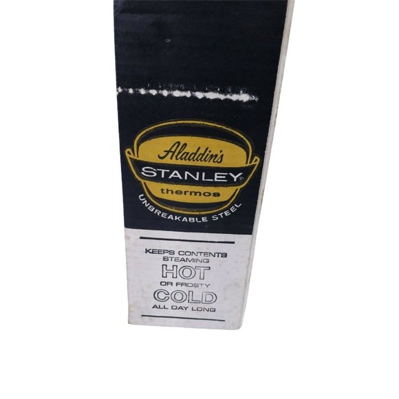 VINTAGE Aladdin Stanley 1-Quart Thermos UNBREAKABLE USA Made 1976 W/ Box A-944B - Picture 6 of 8